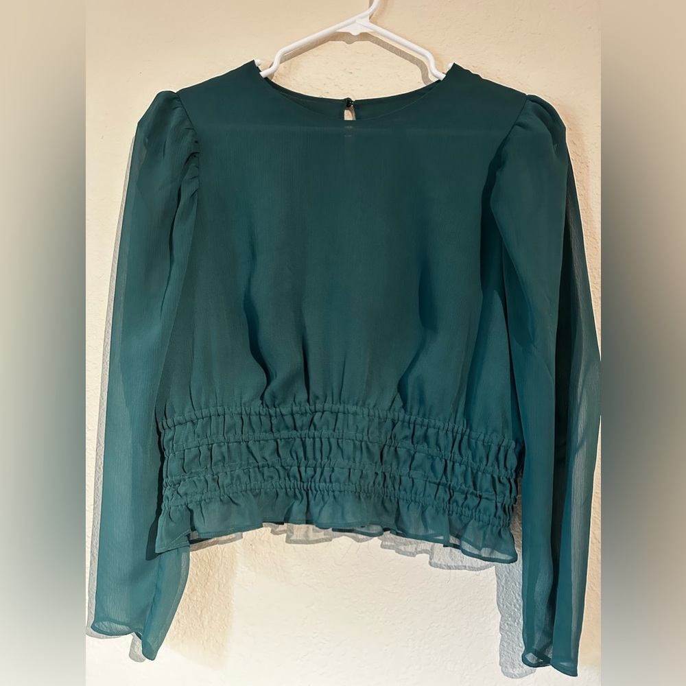 Green blouse from express size large